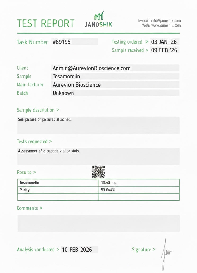 Tesamorelin — Growth Hormone Releasing Factor (GHRH)